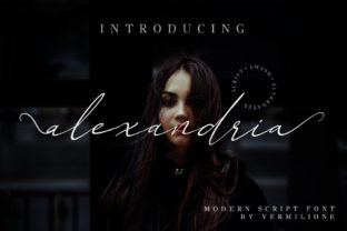 Alexandria: A Modern Script Font for Editorial Design