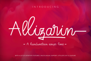 Allizarin: A Playful Handwritten Font for Web Design