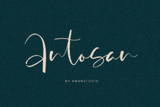 Antosan: A Handwritten Font for Modern Editorial Design
