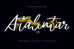 Atalintar: A Bold Script Font for Web Design