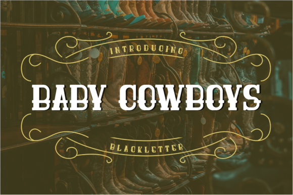 Baby Cowboys: A Bold Retro Font for Campaigns
