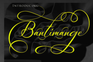 Bantimange: A Bold Script Font for Crafters