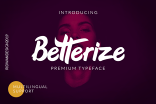 Betterize: A Bold Handwritten Font for Small Business Branding