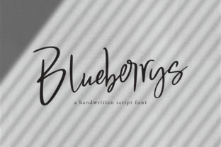 Blueberrys: A Modern Handwritten Font for Marketers