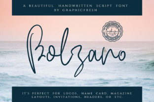Bolzano: A Handwritten Font for Modern Web Design