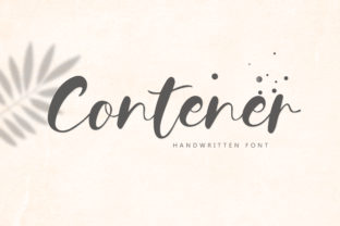 Contener: A Bold Handwritten Font for Editorial Design