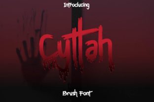 Cyttah: A Spooky Handwritten Font for Makers