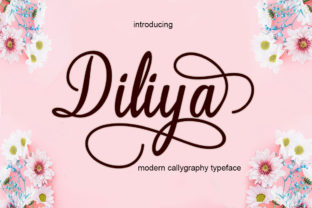 Diliya: A Modern Script Font for Editorial Design