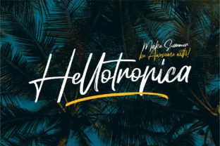 Hellotropica: A Bold Handwritten Font for Editorial Design