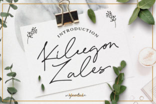 Kileegon Zales: A Modern Handwritten Font for Web Design