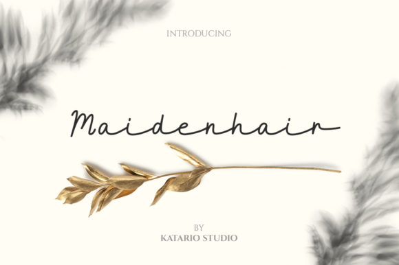 Maidenhair: A Premium Script Font for Your Brand
