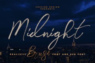 Midnight: A Handwritten Font for Editorial Design