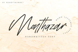 Monthazar: A Light Handwritten Font for Modern Branding