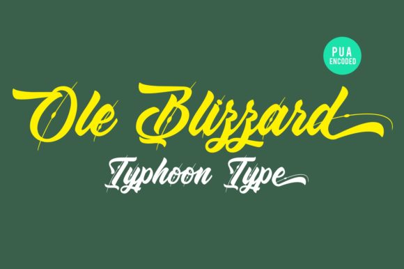 Ole Blizzard: A Bold Handwritten Font for Editorial Design