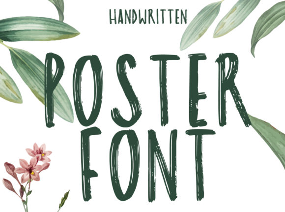 Poster: A Modern Handwritten Typeface for Editorial Design