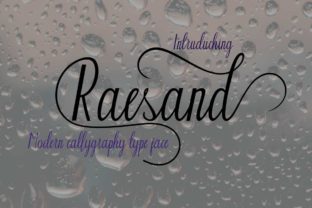 Raesand: A Bold Script Font for Editorial Design