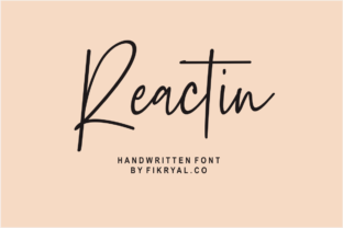 Reactin: A Modern Handwritten Font for Editorial Design