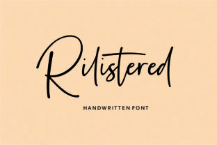 Rilistered: The Handwritten Font for Modern Campaigns
