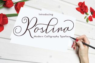 Roslina: A Romantic Script Font for Editorial Design