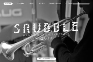 Srubble: A Modern Display Font for Web Design
