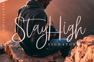 Stay High: A Handwritten Font for Polished Branding