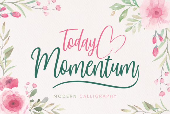 Today Momentum: A Handwritten Font for Authentic Branding