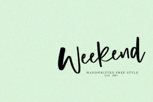 Weekend: A Handwritten Font for Modern Web Design